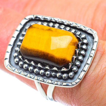 Tiger Eye Rings handcrafted by Ana Silver Co - RING55668