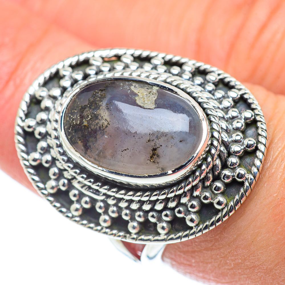 Dendritic Opal Rings handcrafted by Ana Silver Co - RING55674