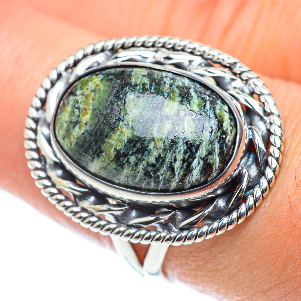 Lizard Jasper Rings handcrafted by Ana Silver Co - RING55680