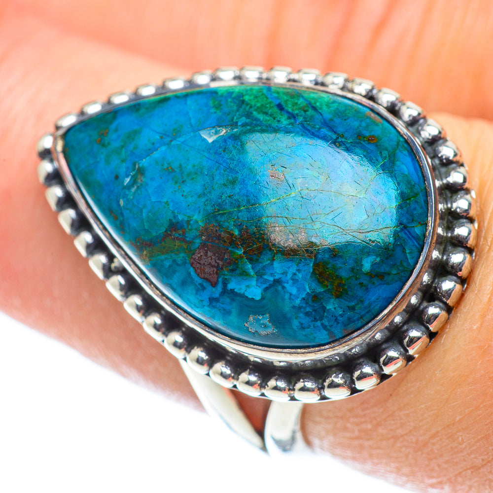 Chrysocolla Rings handcrafted by Ana Silver Co - RING55694