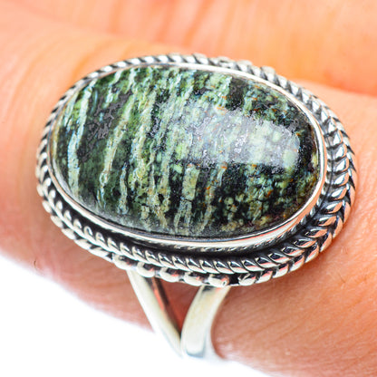 Lizard Jasper Rings handcrafted by Ana Silver Co - RING55701