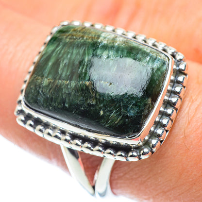Seraphinite Rings handcrafted by Ana Silver Co - RING55702