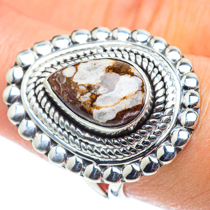 Peanut Wood Jasper Rings handcrafted by Ana Silver Co - RING55704