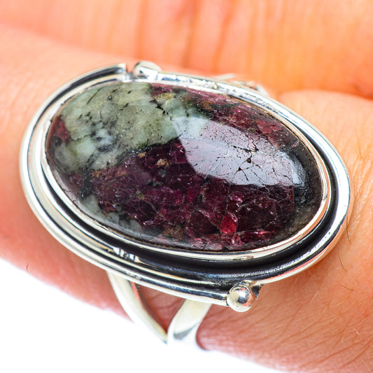 Russian Eudialyte Rings handcrafted by Ana Silver Co - RING55712