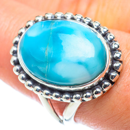 Larimar Rings handcrafted by Ana Silver Co - RING55720
