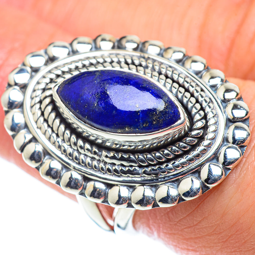 Lapis Lazuli Rings handcrafted by Ana Silver Co - RING55724