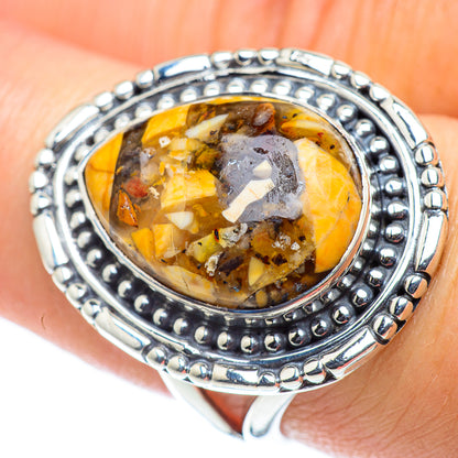 Brecciated Mookaite Rings handcrafted by Ana Silver Co - RING55733