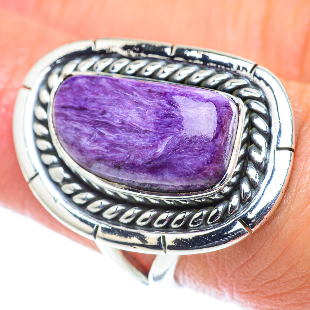 Charoite Rings handcrafted by Ana Silver Co - RING55740