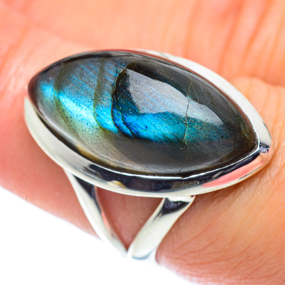 Labradorite Rings handcrafted by Ana Silver Co - RING55747
