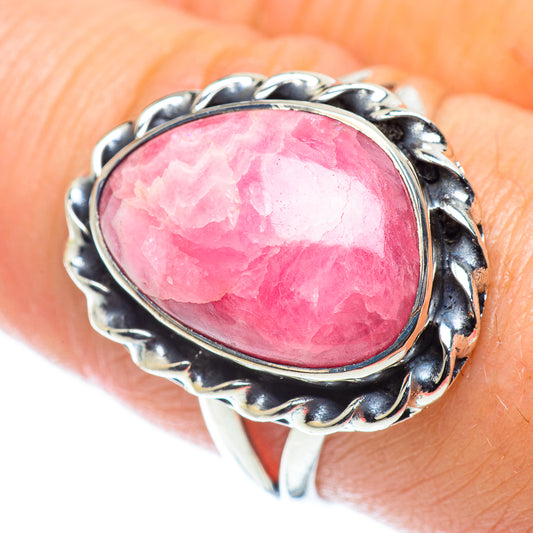 Rhodochrosite Rings handcrafted by Ana Silver Co - RING55751