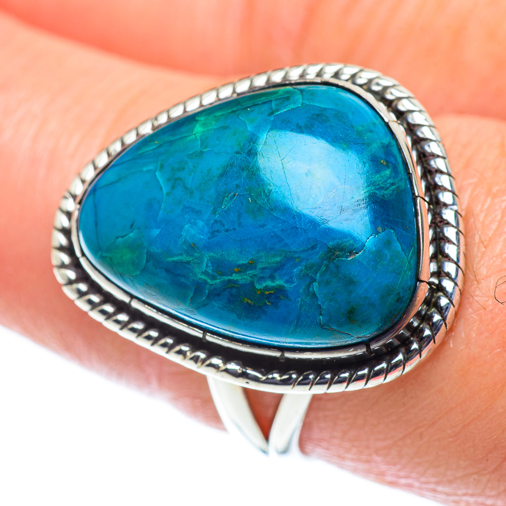Chrysocolla Rings handcrafted by Ana Silver Co - RING55759