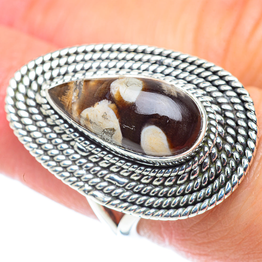 Peanut Wood Jasper Rings handcrafted by Ana Silver Co - RING55768