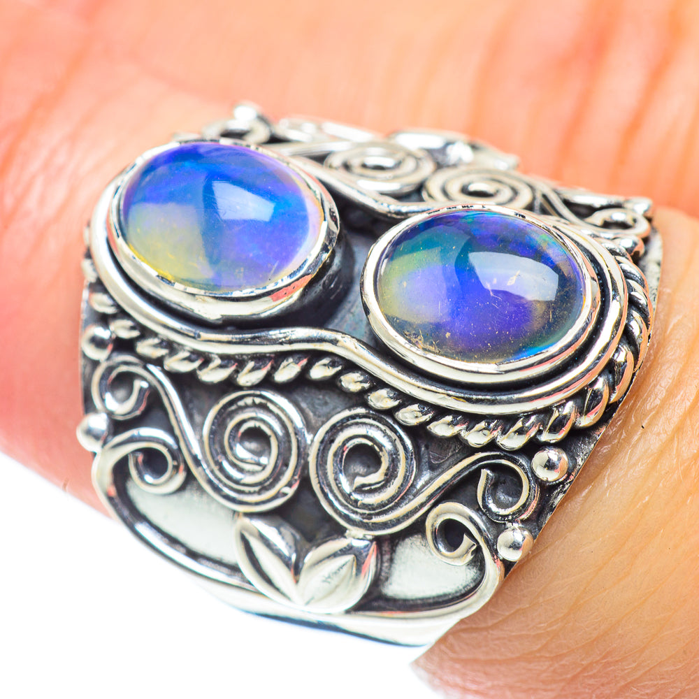 Ethiopian Opal Rings handcrafted by Ana Silver Co - RING55781