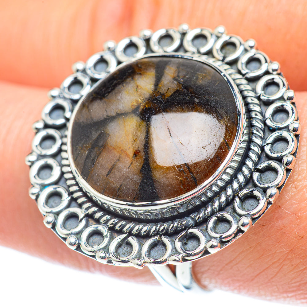 Chiastolite Rings handcrafted by Ana Silver Co - RING55795