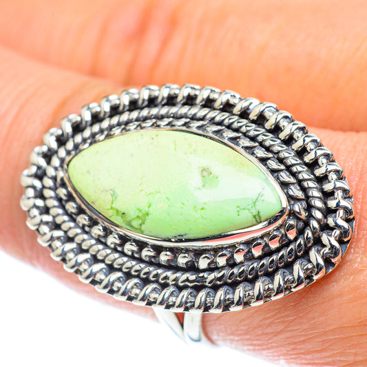Lemon Chrysoprase Rings handcrafted by Ana Silver Co - RING55810