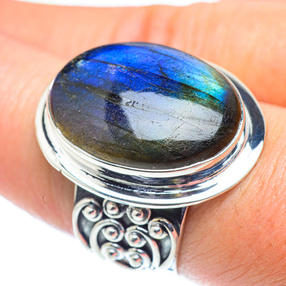 Labradorite Rings handcrafted by Ana Silver Co - RING55816