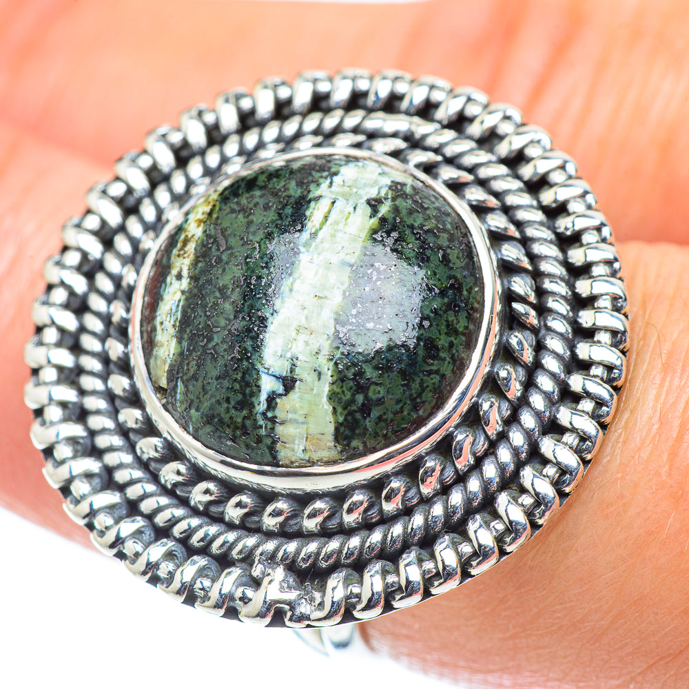 Lizard Jasper Rings handcrafted by Ana Silver Co - RING55818
