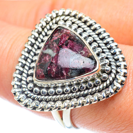 Russian Eudialyte Rings handcrafted by Ana Silver Co - RING55829