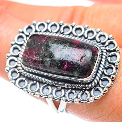Russian Eudialyte Rings handcrafted by Ana Silver Co - RING55830