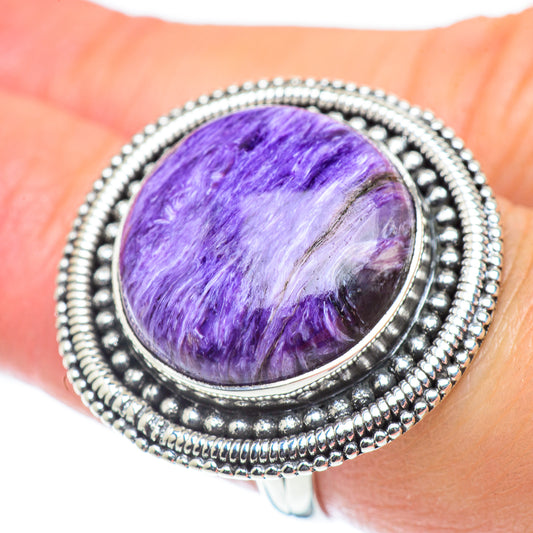 Charoite Rings handcrafted by Ana Silver Co - RING55832