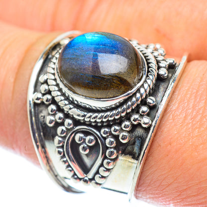 Labradorite Rings handcrafted by Ana Silver Co - RING55833