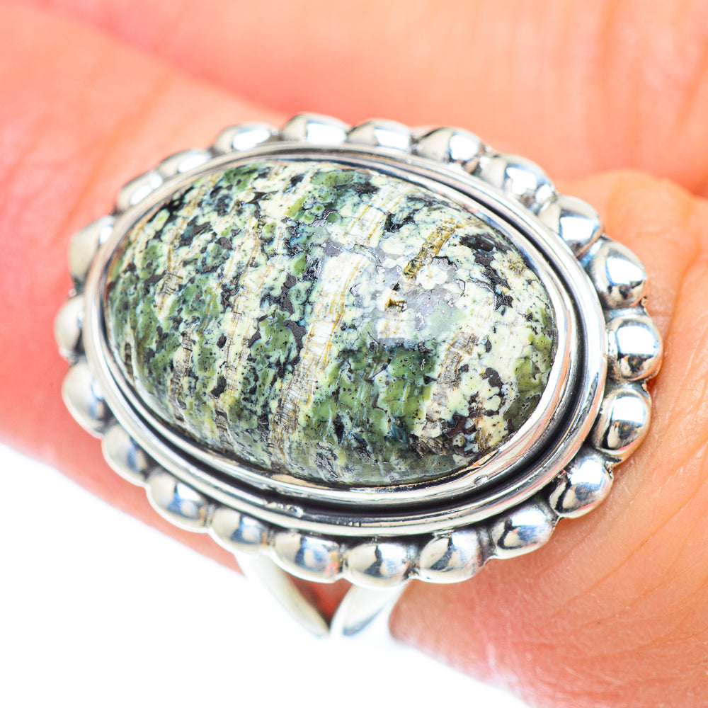 Lizard Jasper Rings handcrafted by Ana Silver Co - RING55843
