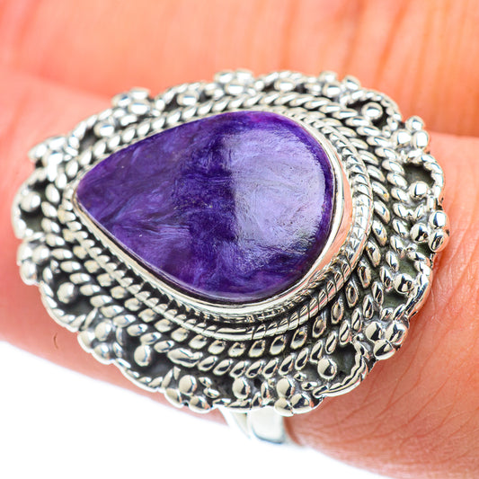 Charoite Rings handcrafted by Ana Silver Co - RING55860