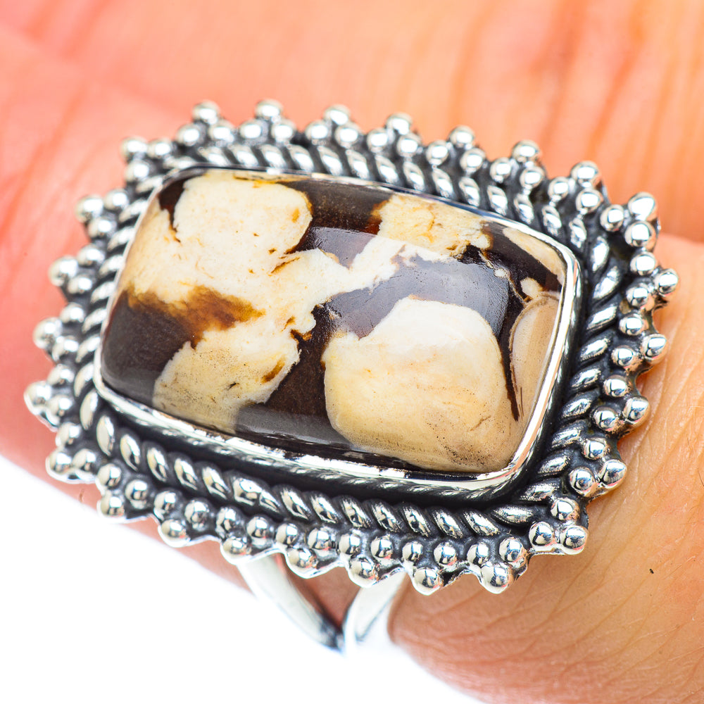 Peanut Wood Jasper Rings handcrafted by Ana Silver Co - RING55886