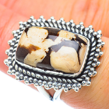 Peanut Wood Jasper Rings handcrafted by Ana Silver Co - RING55886