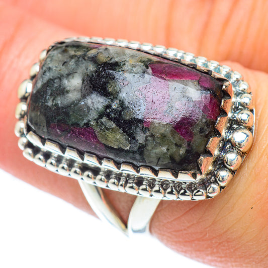 Russian Eudialyte Rings handcrafted by Ana Silver Co - RING55895