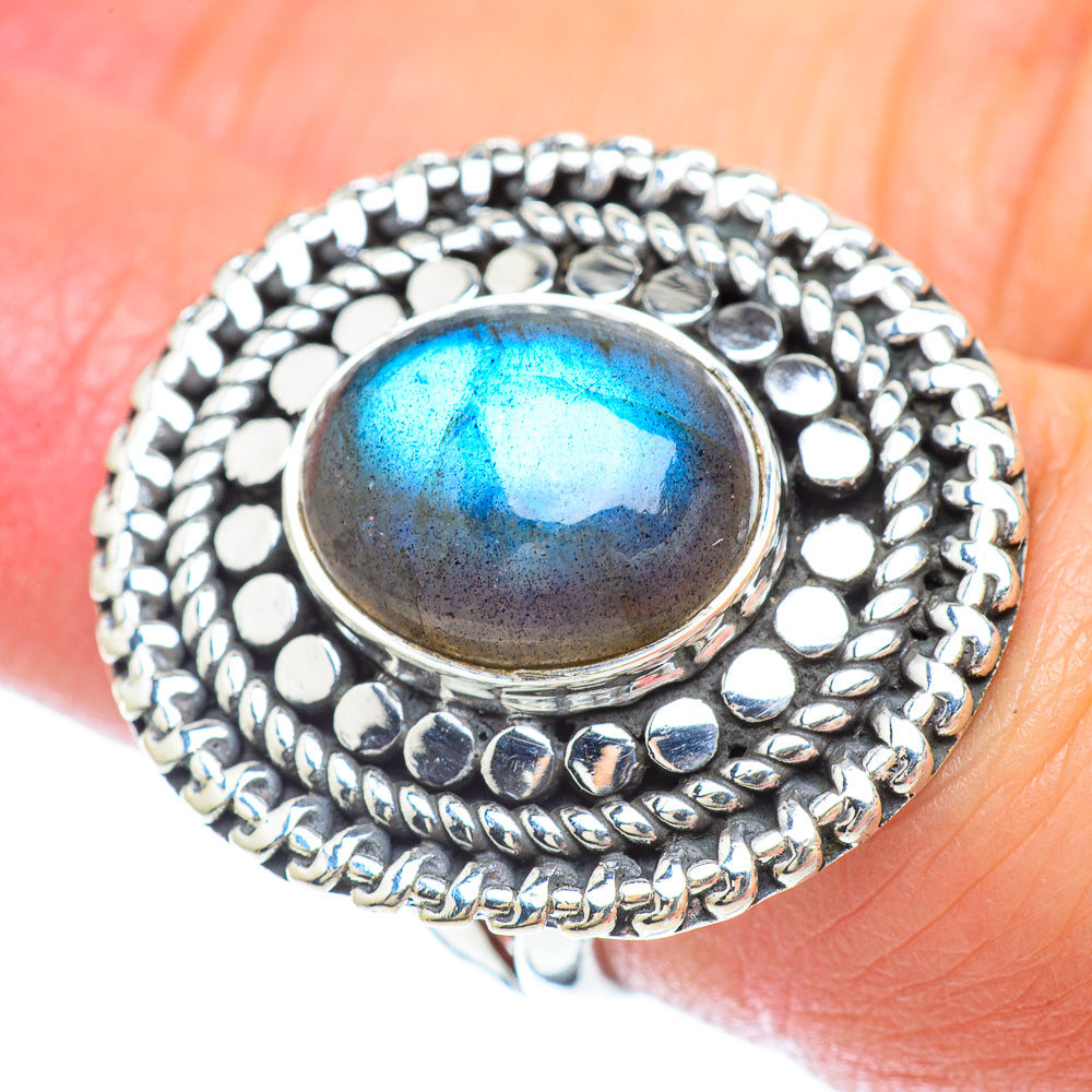 Labradorite Rings handcrafted by Ana Silver Co - RING55906
