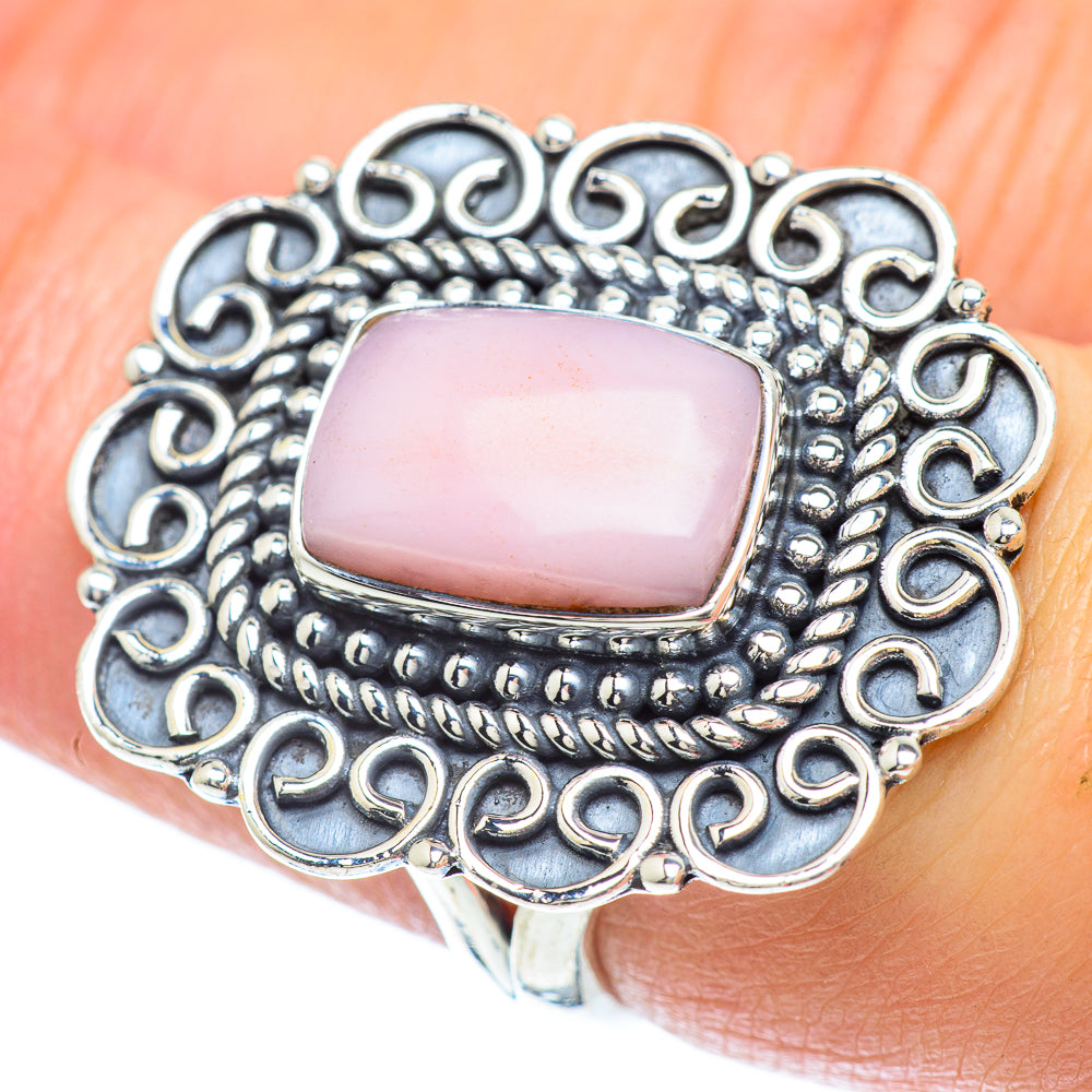 Pink Opal Rings handcrafted by Ana Silver Co - RING55924