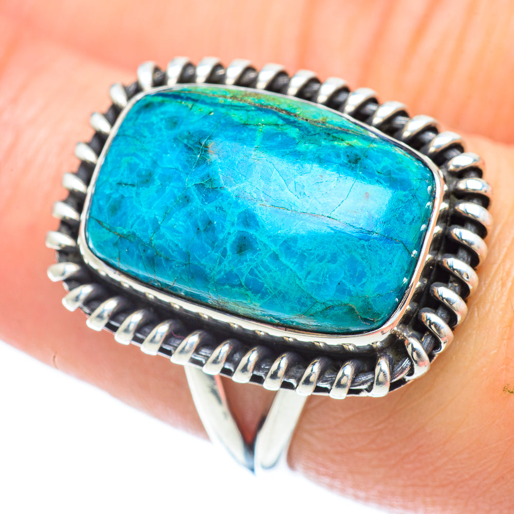 Chrysocolla Rings handcrafted by Ana Silver Co - RING55938