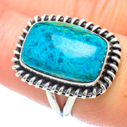 Chrysocolla Rings handcrafted by Ana Silver Co - RING55938