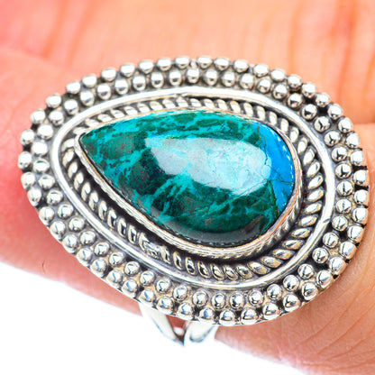 Chrysocolla Rings handcrafted by Ana Silver Co - RING55943