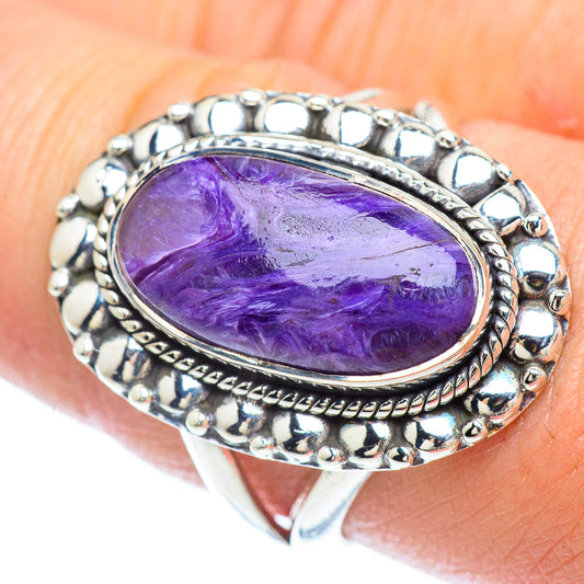 Charoite Rings handcrafted by Ana Silver Co - RING55956