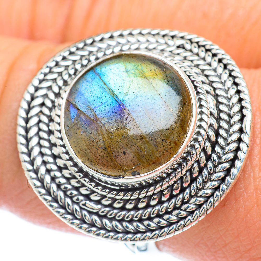 Labradorite Rings handcrafted by Ana Silver Co - RING55963