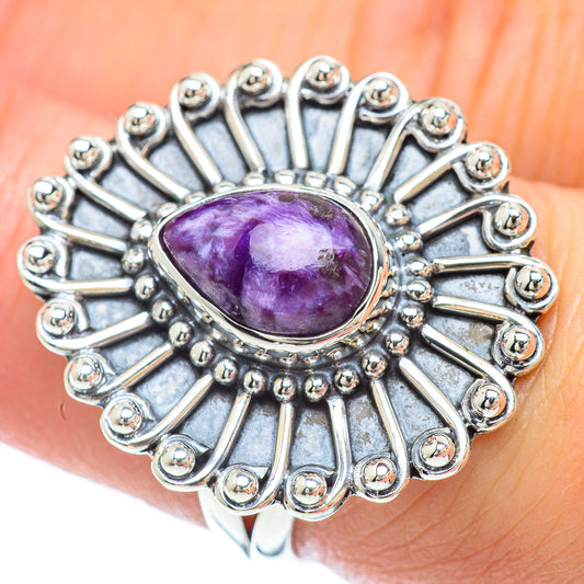 Charoite Rings handcrafted by Ana Silver Co - RING55988