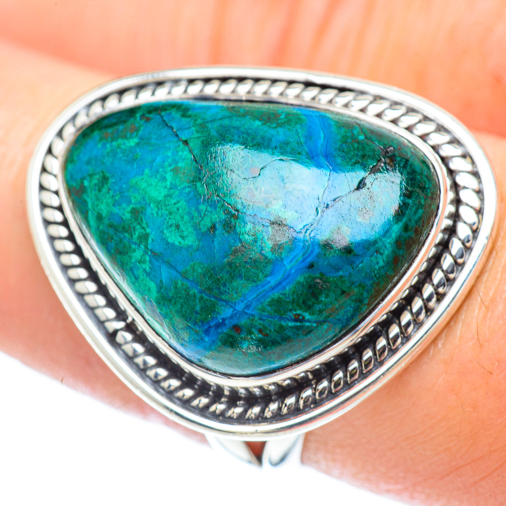 Chrysocolla Rings handcrafted by Ana Silver Co - RING55994