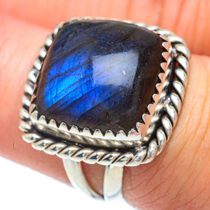 Labradorite Rings handcrafted by Ana Silver Co - RING55995