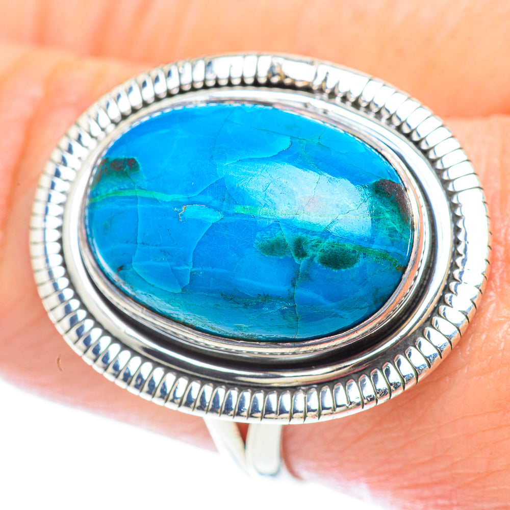 Chrysocolla Rings handcrafted by Ana Silver Co - RING55998