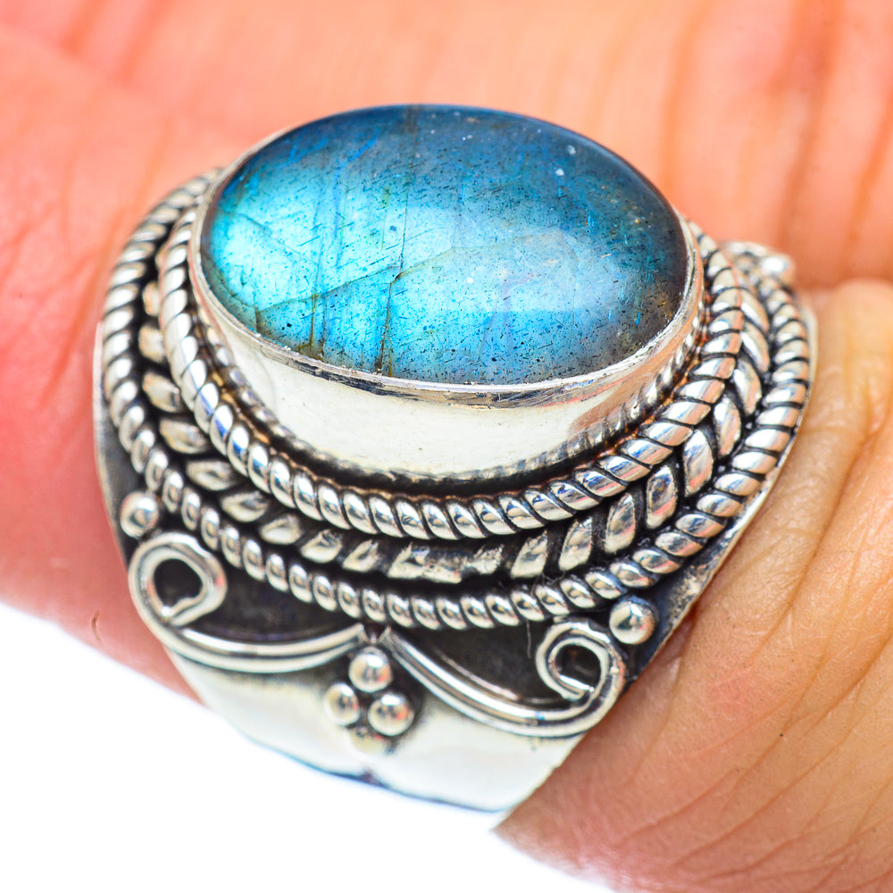 Labradorite Rings handcrafted by Ana Silver Co - RING55999