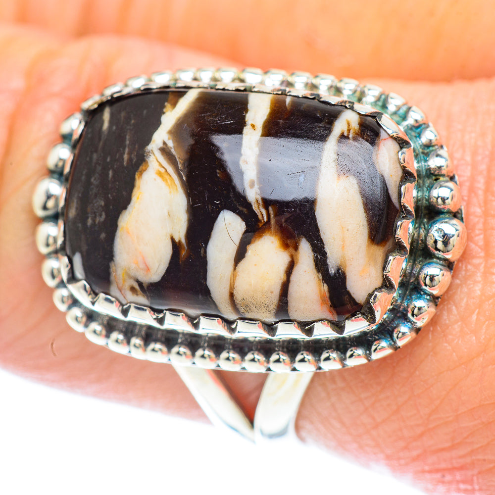 Peanut Wood Jasper Rings handcrafted by Ana Silver Co - RING56007