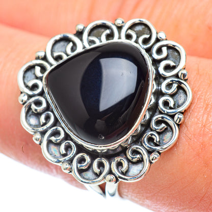 Black Onyx Rings handcrafted by Ana Silver Co - RING56017