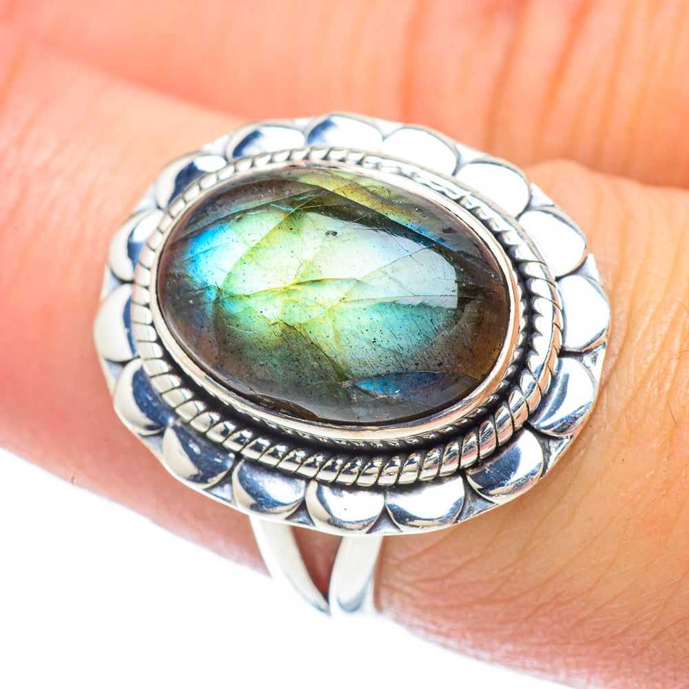 Labradorite Rings handcrafted by Ana Silver Co - RING56021
