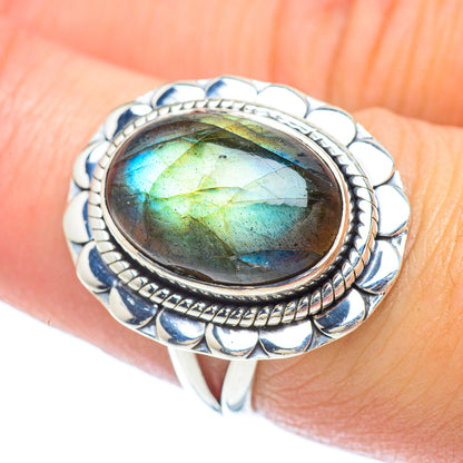 Labradorite Rings handcrafted by Ana Silver Co - RING56021