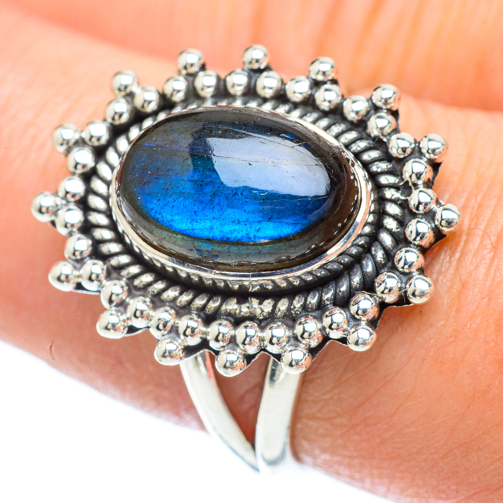 Labradorite Rings handcrafted by Ana Silver Co - RING56028