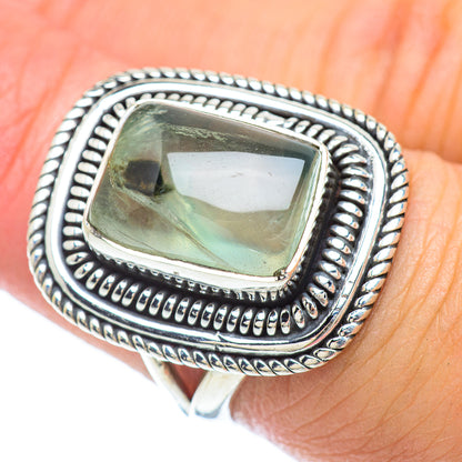 Green Fluorite Rings handcrafted by Ana Silver Co - RING56032