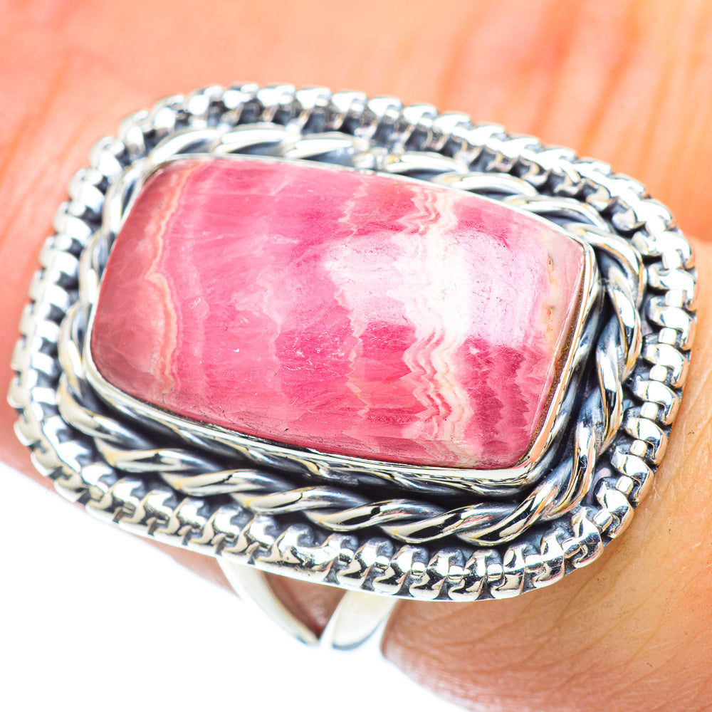 Rhodochrosite Rings handcrafted by Ana Silver Co - RING56042