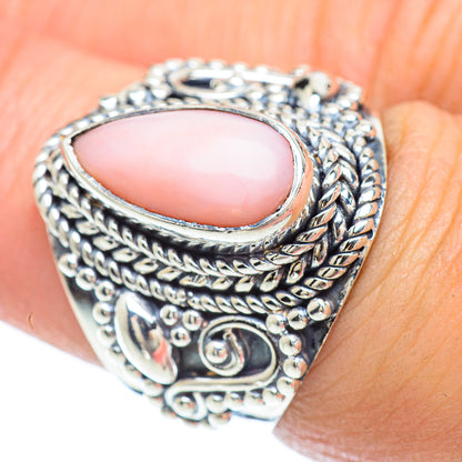Pink Opal Rings handcrafted by Ana Silver Co - RING56043
